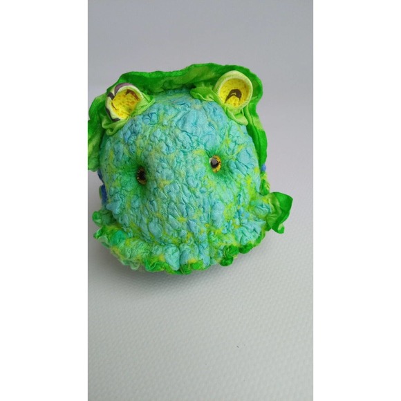 Unique OOAK Toy Alien Green Snail ZonLy Lapatamelly Galaxy Handmade Silk Wool - Picture 5 of 14